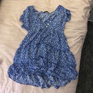 SHEIN BLUE FLORAL DRESS